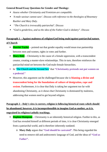 ocr a level religious studies essay structure