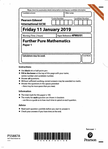 math past papers igcse edexcel