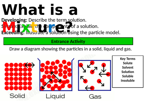 Exploring Science 7E Mixtures