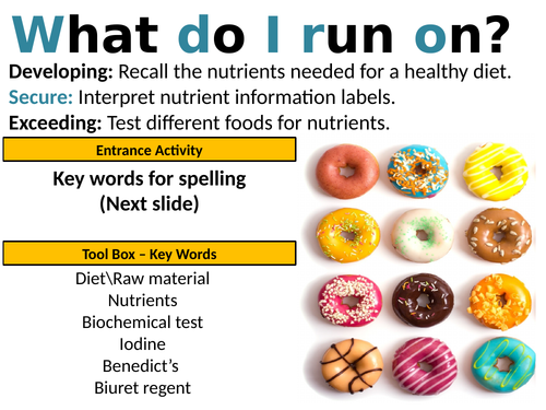 Exploring Science 8A Food and Nutrition