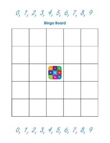Universal bingo board