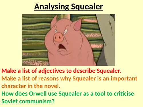 Squealer Animal Farm Lesson with full exam response | Teaching Resources