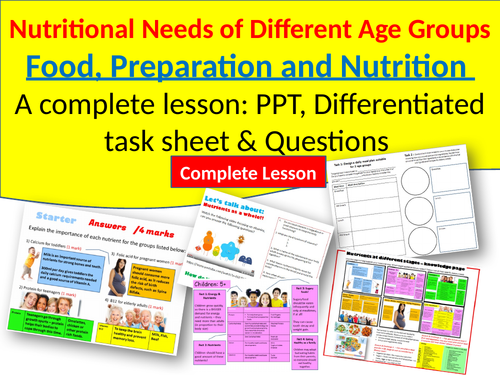 Nutrients at different life stages