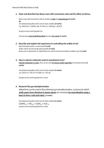 Acids & Bases | Teaching Resources