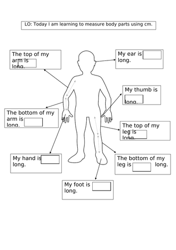 Measuring Body Parts | Teaching Resources