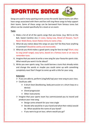 5 Music Cover Lesson Worksheets for a non specialist. | Teaching Resources