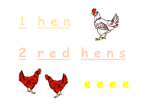 Phonics - red hens