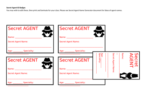 Year 2 Secret Agent Training Activities (SATS) | Teaching Resources