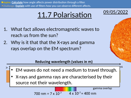 OCR AS level Physics: Polarisation