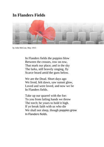 War Poetry KS3 | Teaching Resources