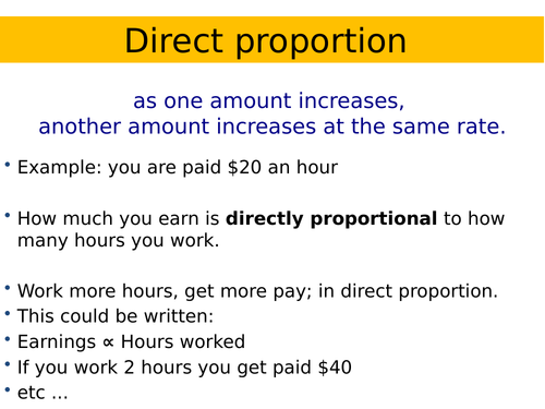 Direct and Inverse Proportion - GCSE Higher