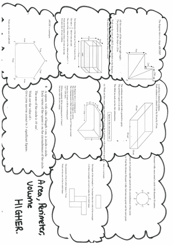 Area and Perimeter  GCSE Higher Revision