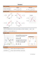 Vectors for GCSE maths - worksheets & solutions | Teaching Resources