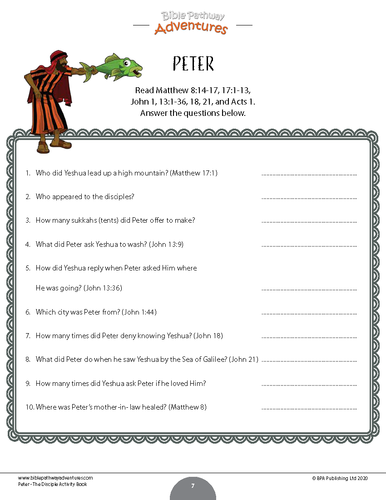 Peter: The Disciple Activity Book | Teaching Resources