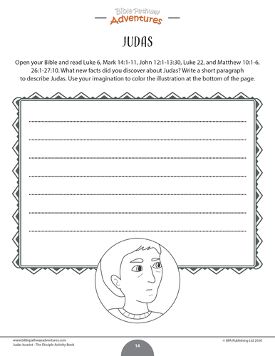 Judas: The Disciple Activity Book | Teaching Resources