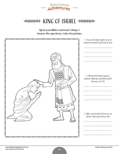 King Solomon Activity Book | Teaching Resources