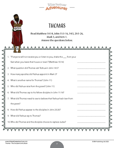 Thomas: The Disciple Activity Book | Teaching Resources