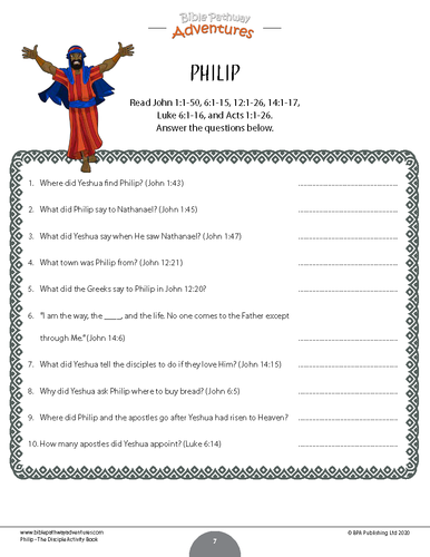 Philip: The Disciple Activity Book | Teaching Resources