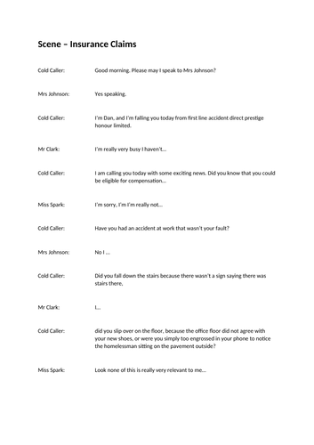 GCSE Devising Theatre Scene Scripts - Full Mark Examples! Use when ...