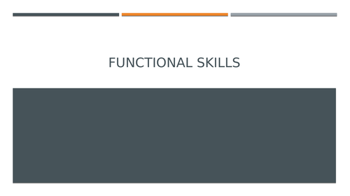 Functional Skills: Writing a Review L1-L2