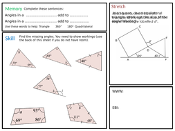 Angles in a triangle homework image