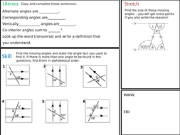 3.1 parallel lines and transversals worksheet answers image