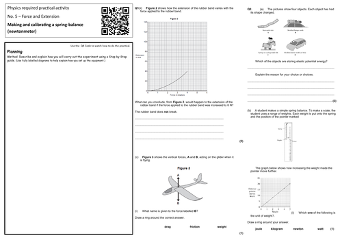 Physics Required Practicals A3 Revision sheets | Teaching Resources