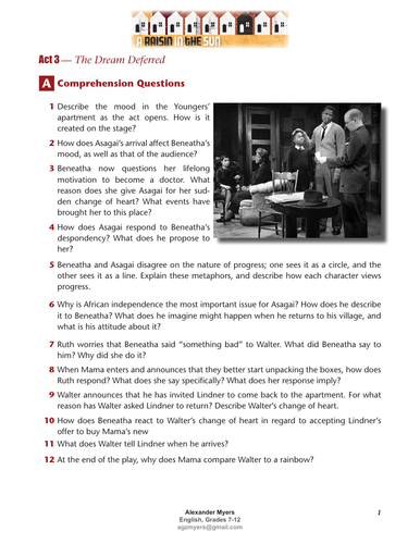 A Raisin In The Sun Summary Act 3