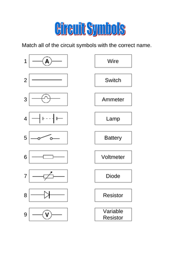circuit-symbols-matching-task-teaching-resources