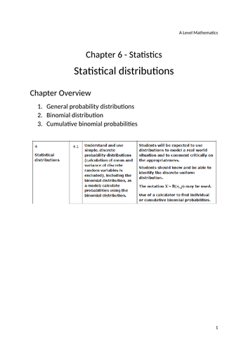 EdExcel AS/A Level Applied Maths Year 1 - Student Chapter Booklets and ...