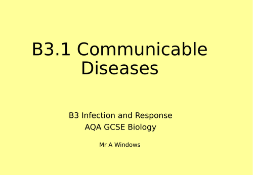 B3 Infection and Response - AQA GCSE Biology (9-1)