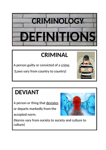 Criminology (diploma) Lesson 1 Unit 1 Awareness of crime (1 of 2 ...