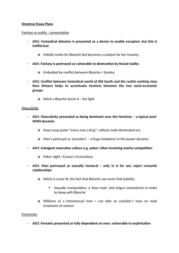 A streetcar named desire reading guide questions picture