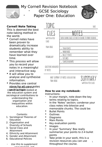 gcse-sociology-education-topic-cornell-notes-revision-booklet