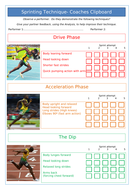 Athletics-Sprinting lesson and Differentiated resources, KS3/KS4 ...