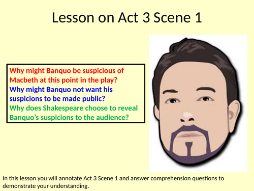 Macbeth Act 3 Scene 1 Lesson and Annotations