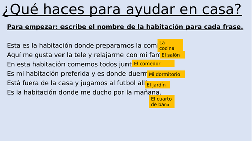 Qué haces para ayudar en casa