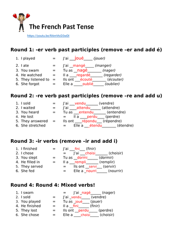 the-french-past-tense-teaching-resources
