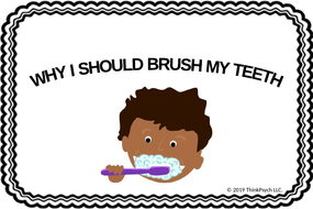 Social Story Narrative for Brushing Teeth with Visuals and Data Sheet ...