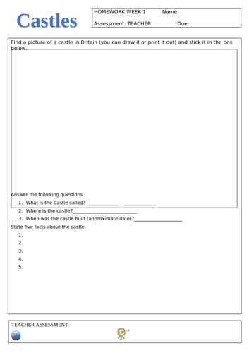 Homework/Research booklets for History - Year 7 through to Year 9 ...