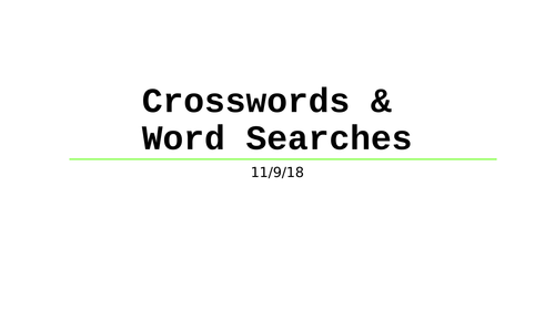 Writer Submissions For Short Crossword Publishing And Other Forms Of