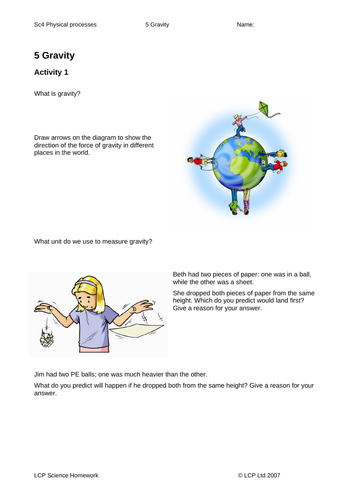Year 5/6 Science Homework - Full pack | Teaching Resources
