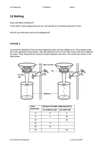 Year 5/6 Science Homework - Full pack | Teaching Resources