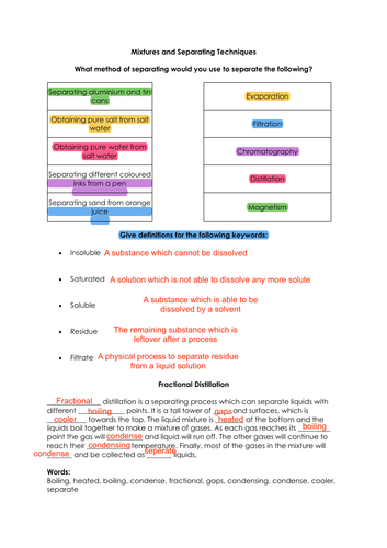 Separation Techniques Worksheet Answer Key Howtodrawshoesfrontviewanime