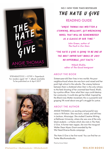 thesis of the hate you give