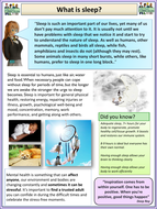Sleep Hygiene and Mental Health - Home Learning | Teaching Resources