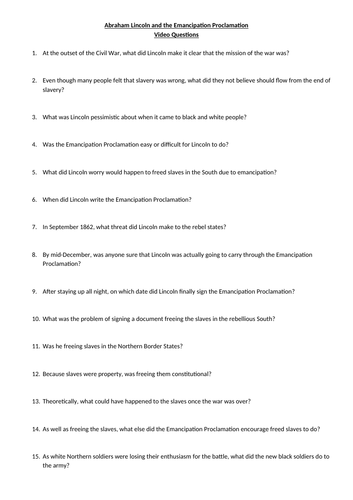 AQA 9-1 History - American Civil War | Teaching Resources