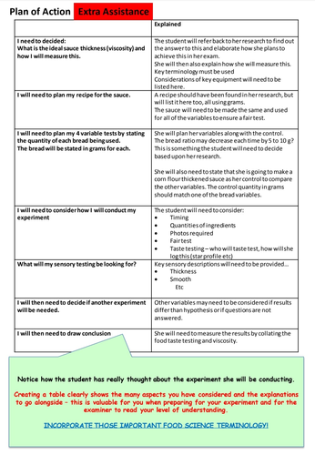 NEA 1 Food Workbook & Guidance Booklet - Covering all areas of the NEA ...