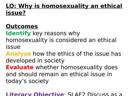 Sexual Ethics Workbook And Power Points Teaching Resources 