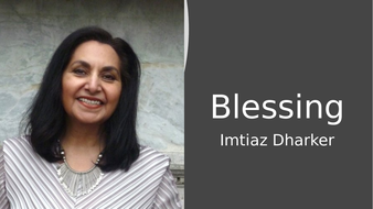 'Blessing' by Imtiaz Dharker | Teaching Resources